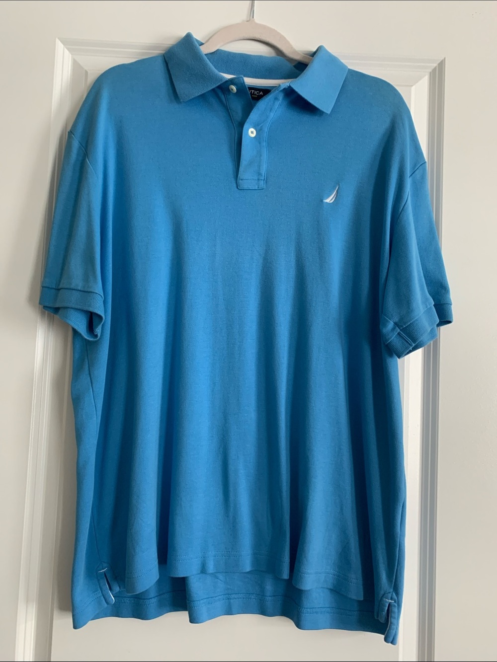 Nautica Men’s Turquoise Polo Shirt with Sail Logo